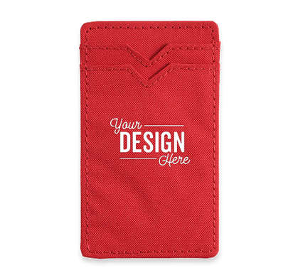 Dual Pocket RFID Phone Wallet - Red