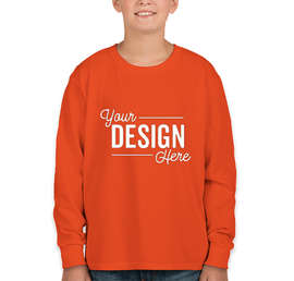 Fruit of the Loom Youth 100% Cotton Long Sleeve T-shirt