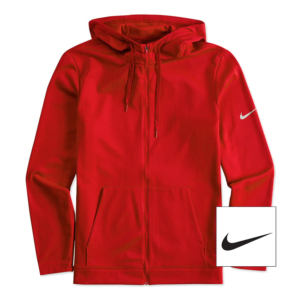 Custom nike therma fit hot sale hoodie