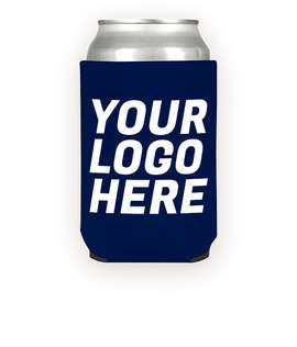 Foldable Neoprene Can Cooler - Color: Navy