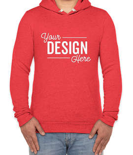 Royal Apparel USA-Made Tri-Blend Pullover Hoodie - Color: Tri Red