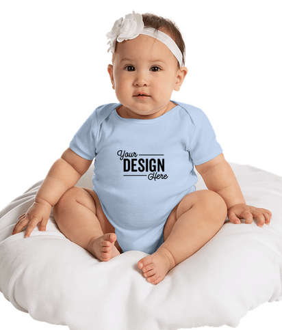 Gildan Softstyle Baby Bodysuit - Light Blue