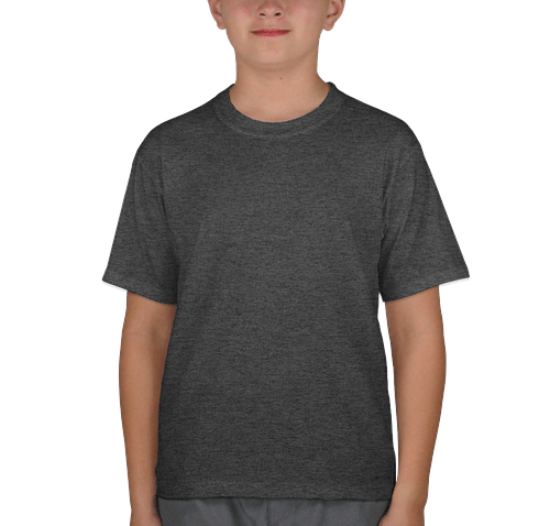 Jerzees Youth 50/50 T-shirt in Black Heather