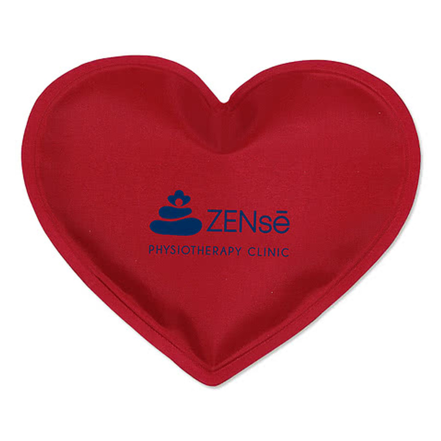 Heart Nylon-Covered Hot/Cold Pack in Red