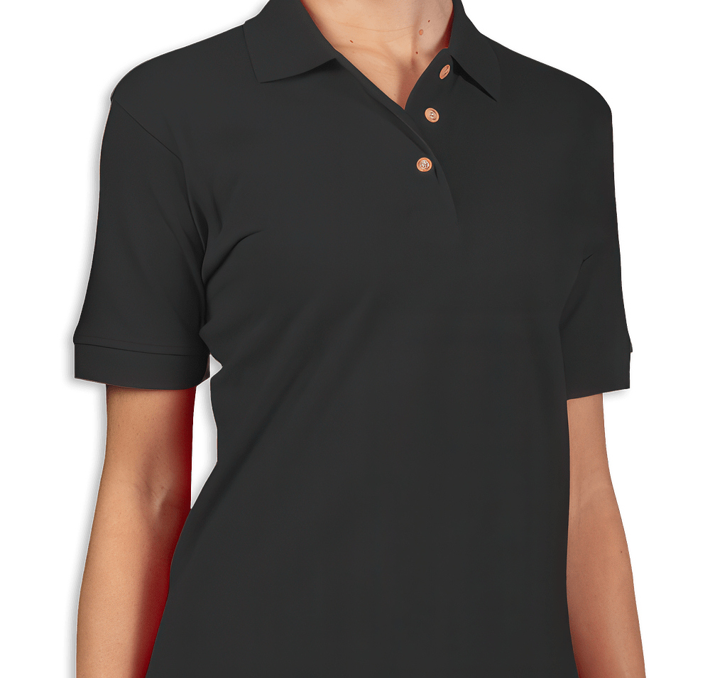 Blue Generation Women's Cotton Pique Polo - Printed-default