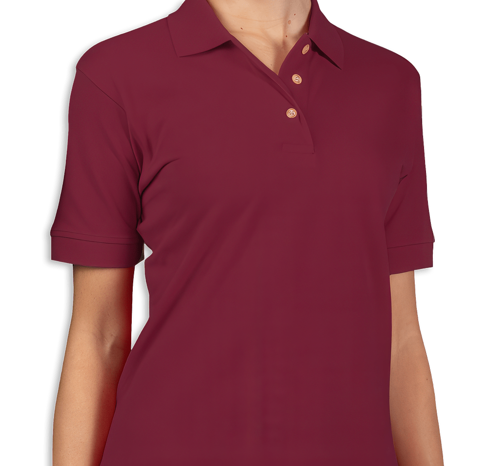 Blue Generation Women's Cotton Pique Polo - Printed-default