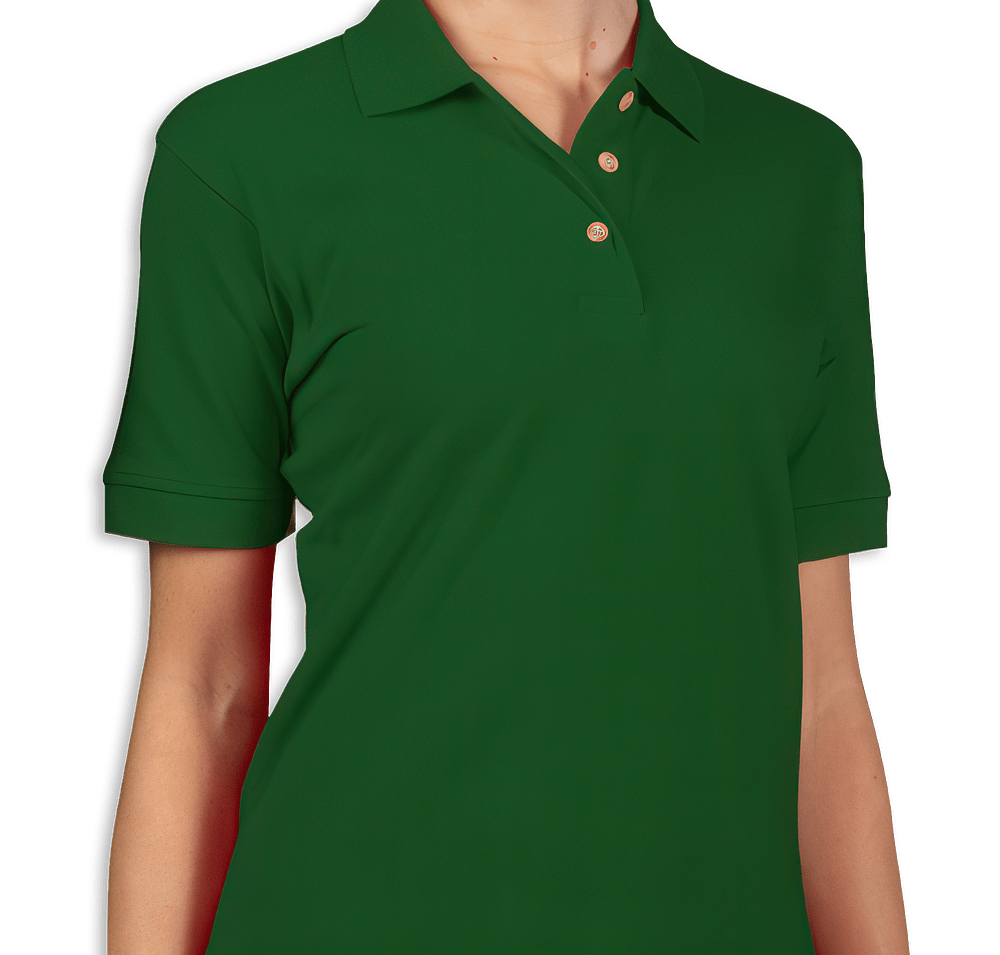 Blue Generation Women's Cotton Pique Polo - Printed-default