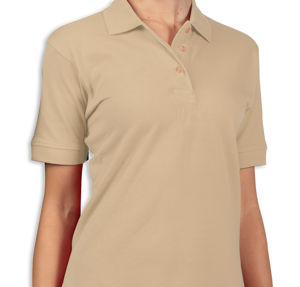 Blue Generation Women's Cotton Pique Polo - Printed-default