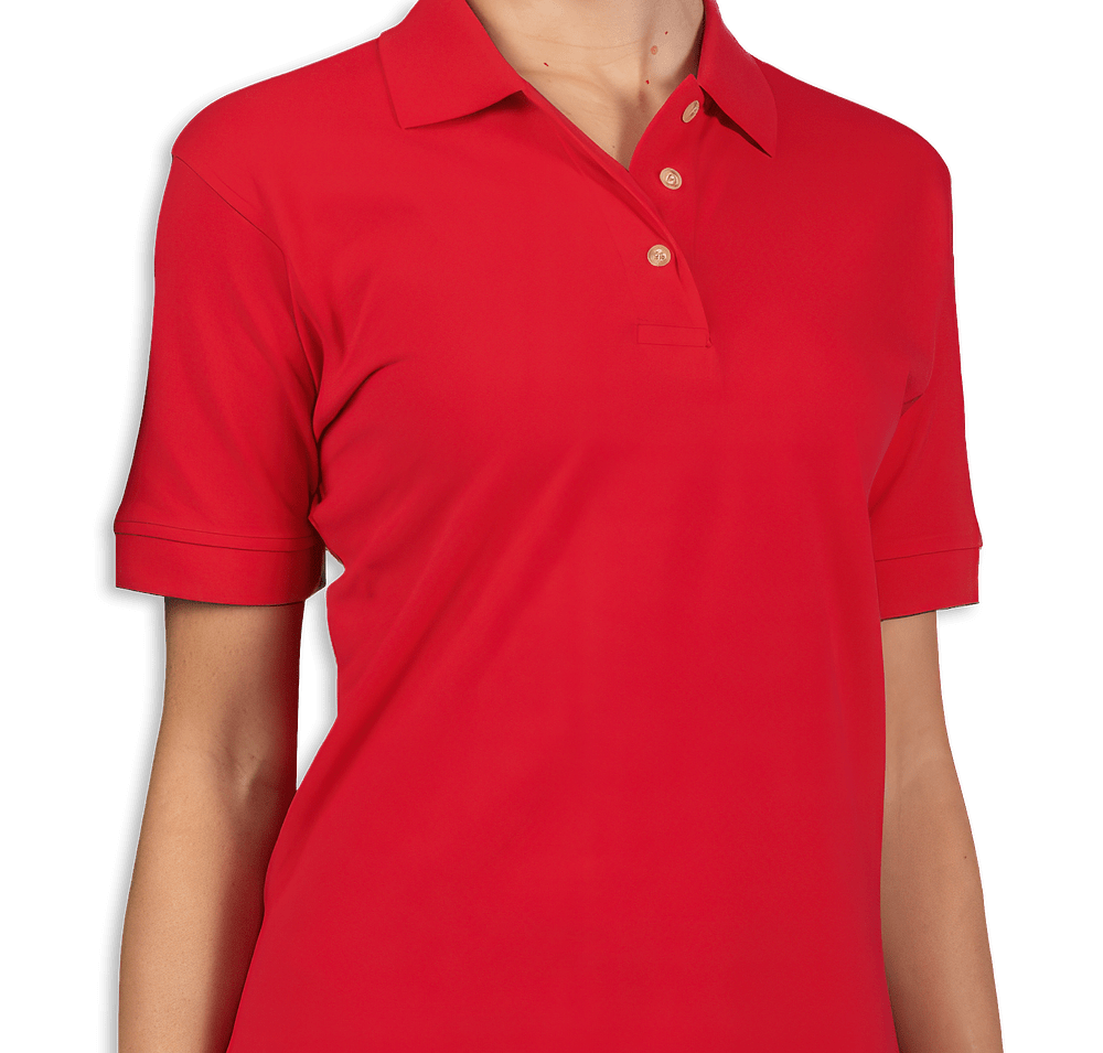 Blue Generation Women's Cotton Pique Polo - Printed-default