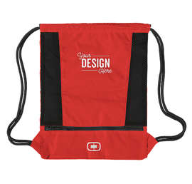 OGIO Pulse Drawstring Bag - Color: Deep Red / Black