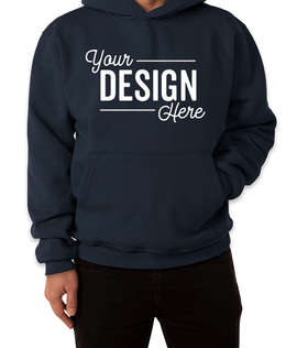 Bayside USA-Made Super Heavy Oversized Pullover Hoodie - Color: Navy