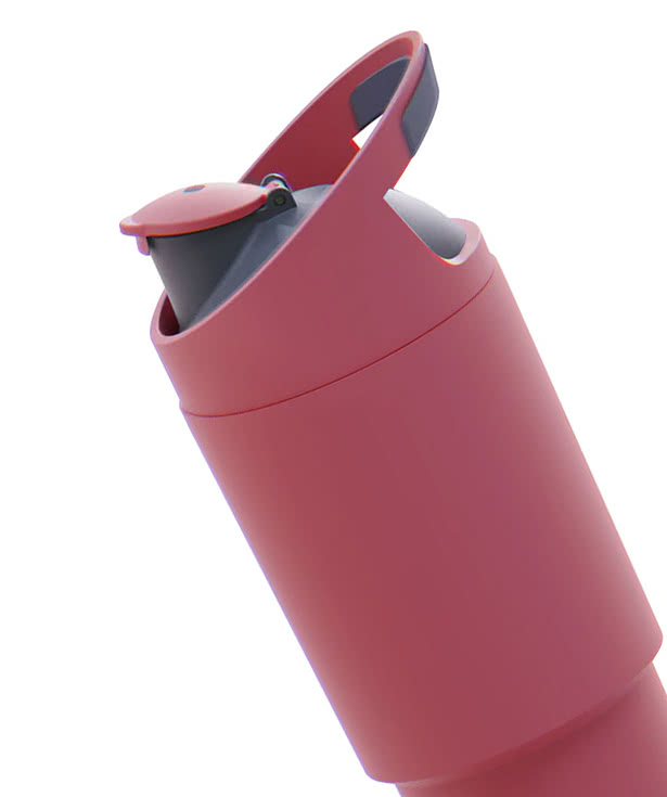 Asobu 32 oz. Cosmic Insulated Water Bottle with Pop-Up Straw