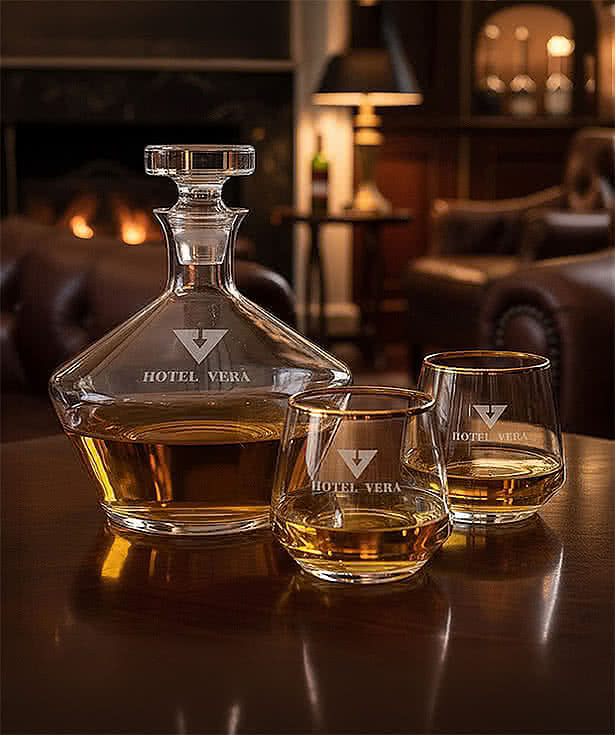 Laser Etched 54 oz. Tucson Decanter with Lid