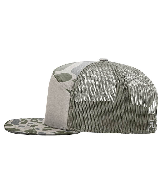 Richardson Camo 7-Panel Snapback Trucker Hat