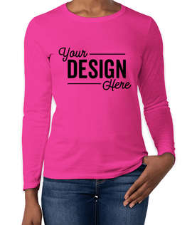 Gildan Women's 100% Cotton Long Sleeve T-shirt