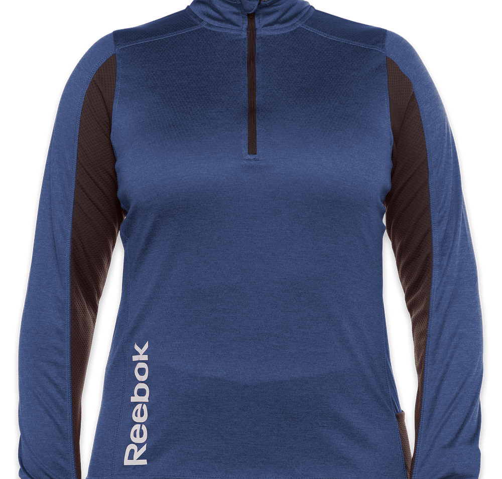 Reebok Women's Crossover Quarter Zip Performance Shirt-default