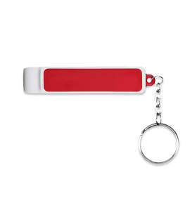 Bottle Opener and Phone Stand Keychain - Color: Red