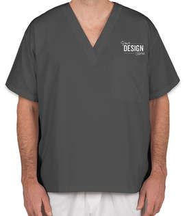 Harriton V-Neck Scrub Top - Color: Dark Charcoal
