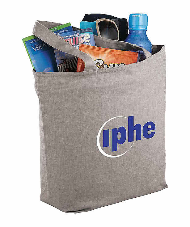 Full Color Maine Medium Cotton Canvas Zippered Tote Bag