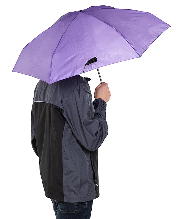 37" Arc Telescopic Folding Travel Umbrella with EVA Case