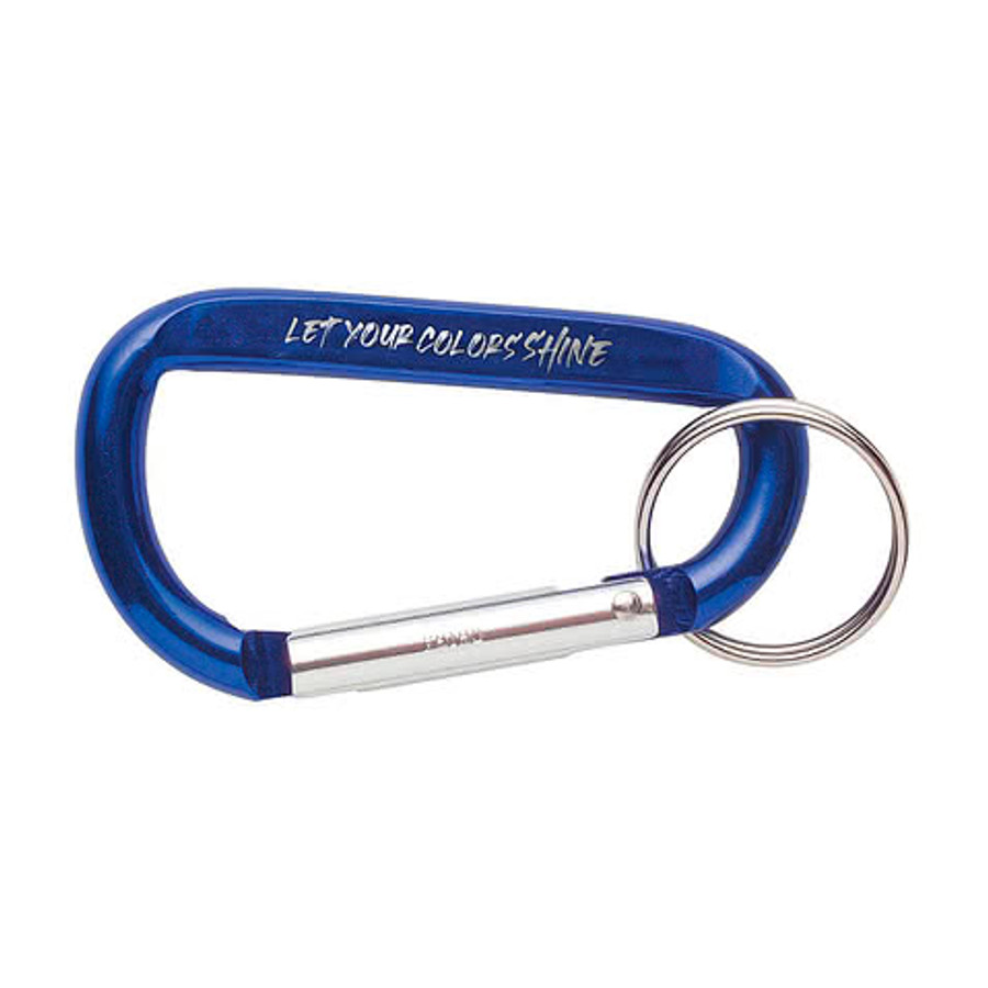 Laser Engraved Carabiner with Keyring