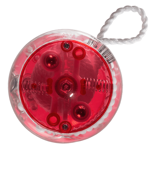 Translucent Light Up Yo-Yo in TRANSLUCENT RED
