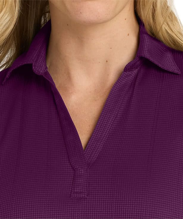 Port Authority Women's Fine Jacquard Performance Polo