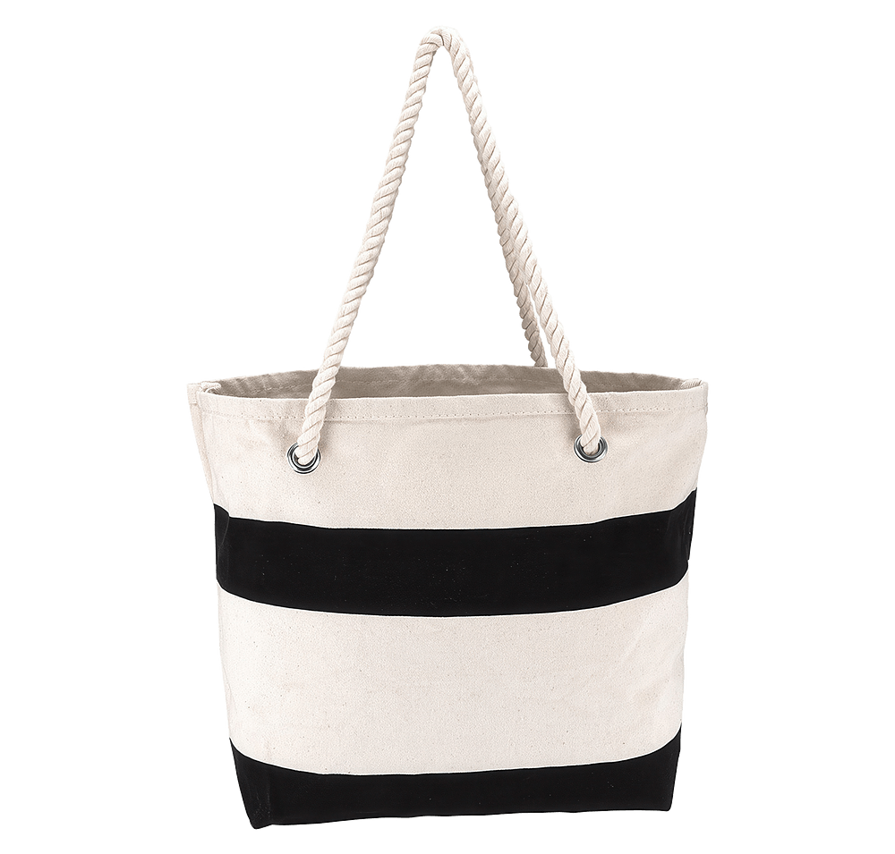 Cotton Resort Tote Bag with Rope Handle-default