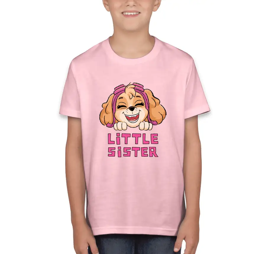 Paw Patrol - Skye - Little Sister - Bella + Canvas Youth Jersey T-shirt