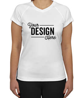 Champion Women's V-Neck Performance Shirt - Color: White