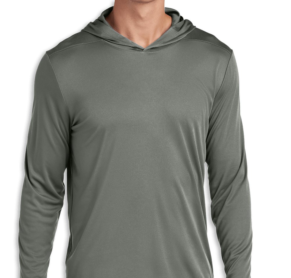 Sport-Tek UPF 50 Hooded Long Sleeve Performance Shirt-default