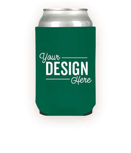 Foldable Neoprene Can Cooler - Color: Evergreen