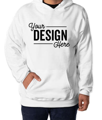 Hanes Perfect Midweight Pullover Hoodie - White