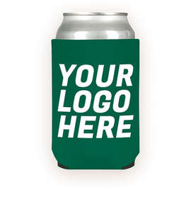 Foldable Neoprene Can Cooler - Color: Evergreen