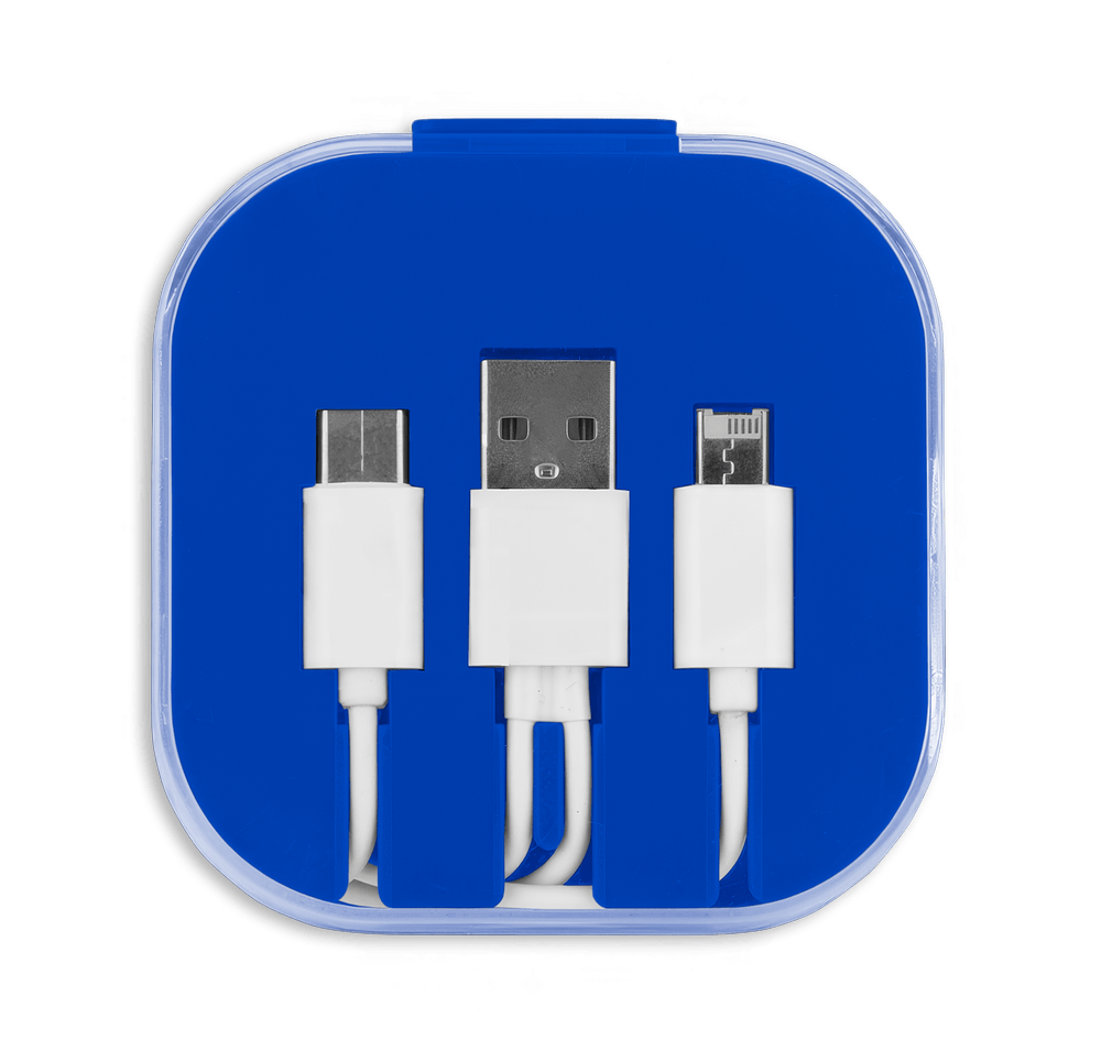 3-Piece Charging Cable Set with Phone Holder-default