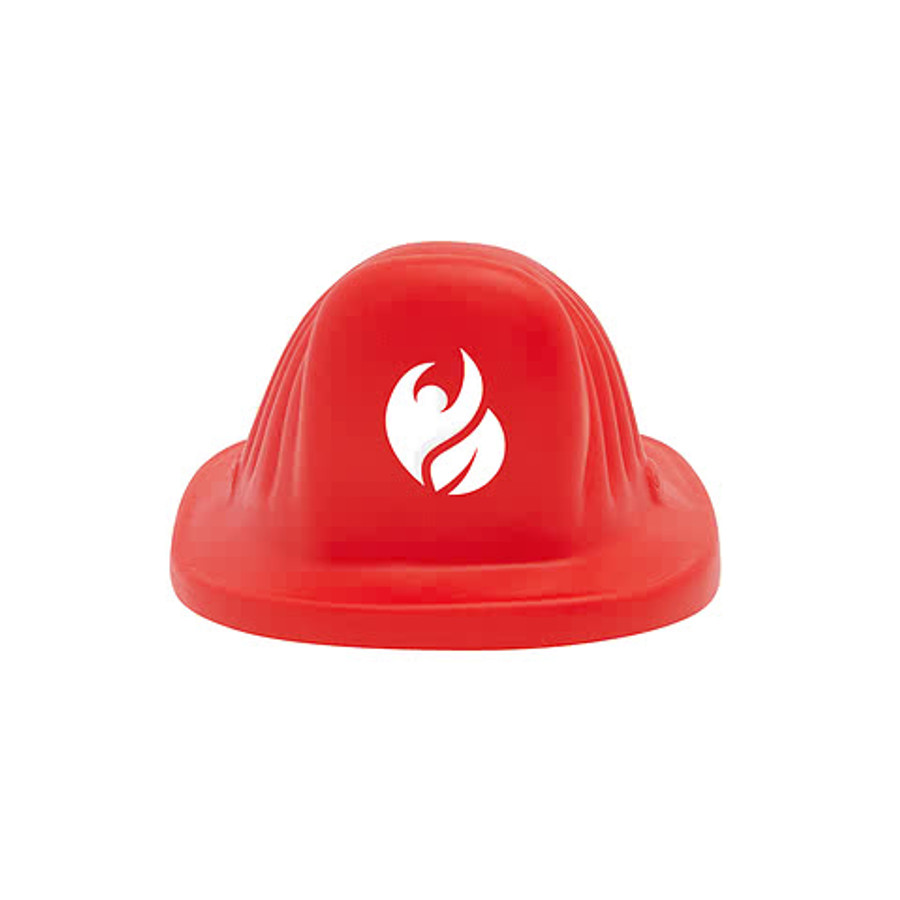 Red Fireman Hat Stress Reliever in RED