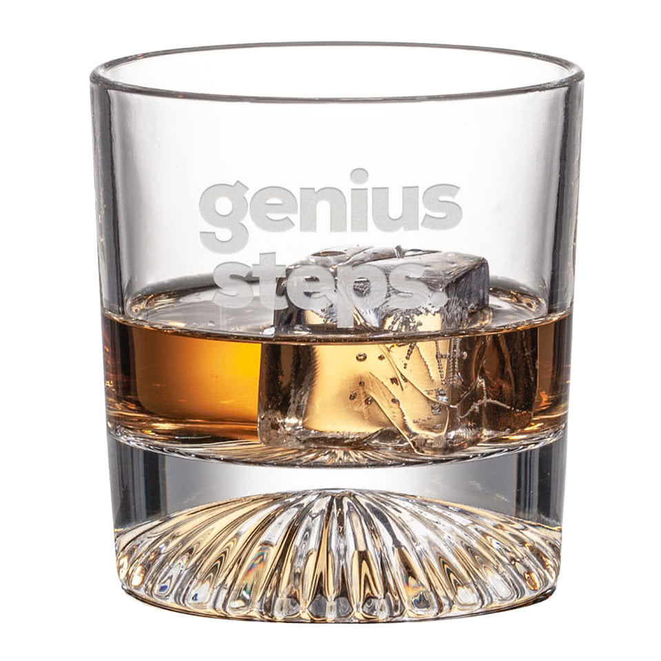 Laser Etched 10 oz. Romford Seashell On-the-Rocks Glass