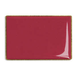 Rectangular Lapel Pin - Color: Maroon / Brass