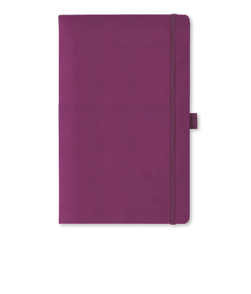 Castelli Debossed Tucson Medio Graph Hard Cover Notebook in Purple