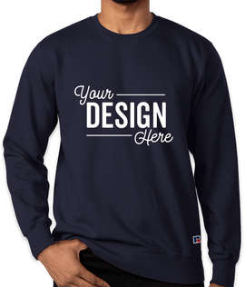 Russell Athletic Cotton Rich Crewneck Sweatshirt - Color: Navy