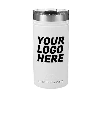 Arctic Zone 12 oz. Titan Thermal HP Stainless Steel Slim Can Insulator - White