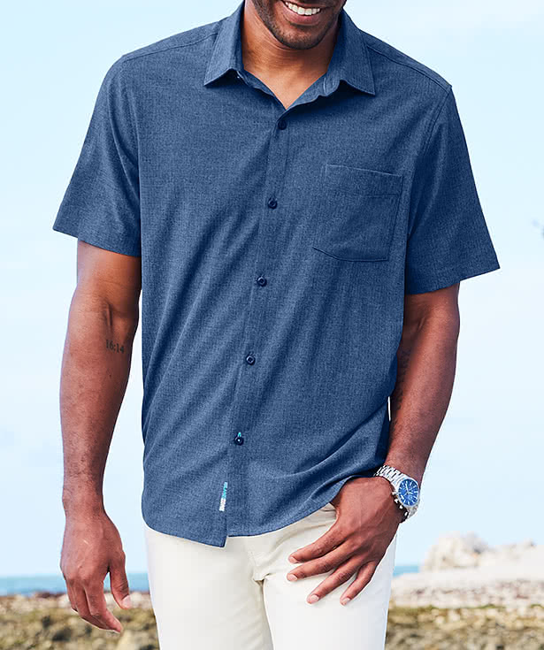 Tommy Bahama Sandy Point Recycled Short Sleeve Shirt