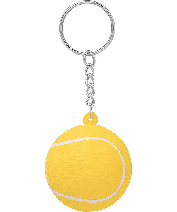 Yellow Tennis Ball Stress Reliever Keychain