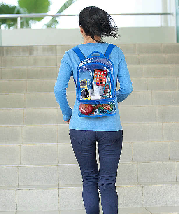 Clear Recycled TPU Dual Mini Backpack