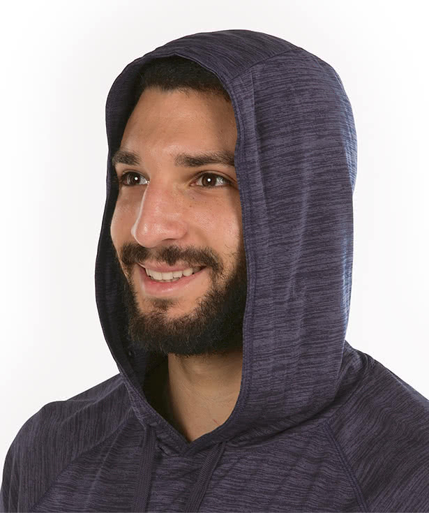 Augusta Tonal Heather Hooded Performance Shirt