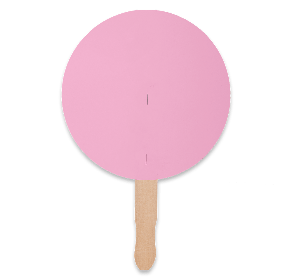 Full Color Circle Hand Fan-default