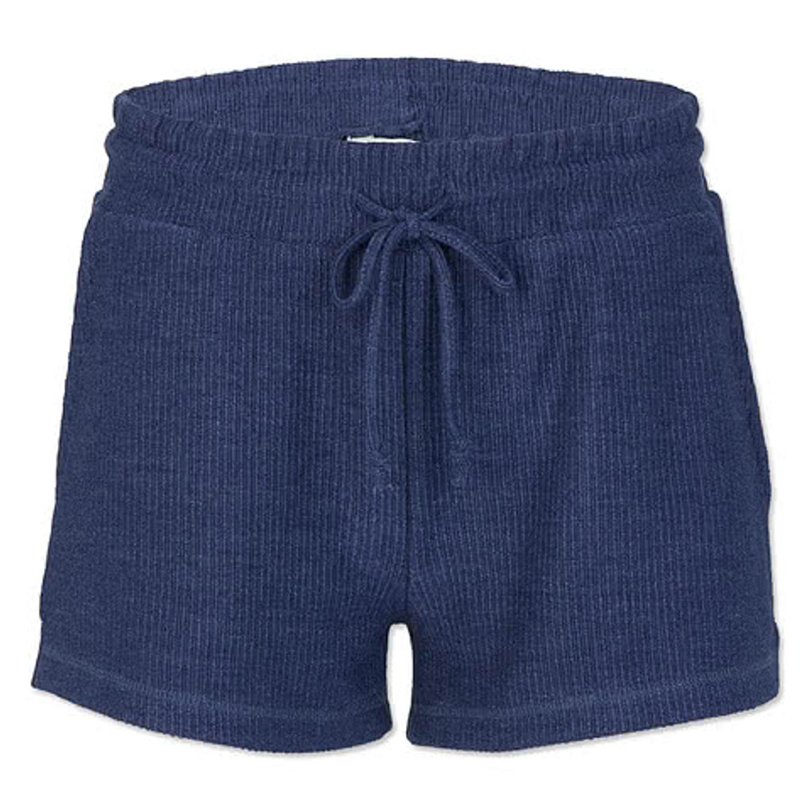 Boxercraft Womenās Ribbed Knit Shorts in Navy