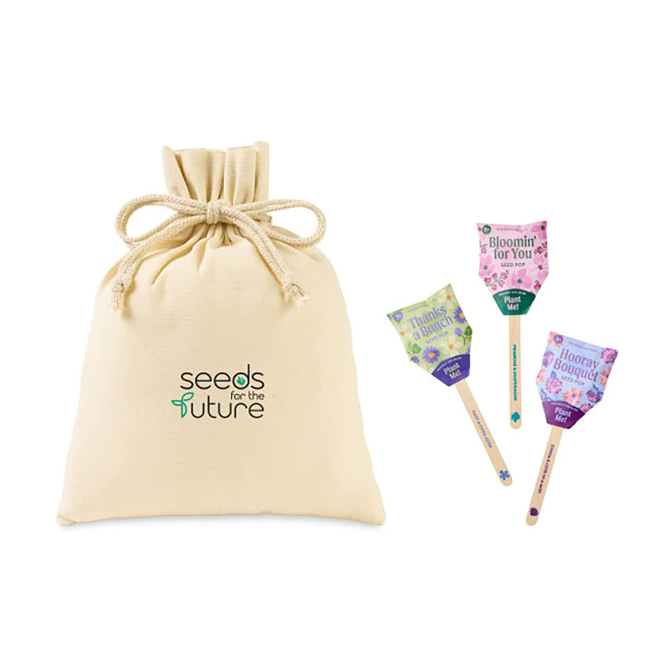 Modern Sprout Flower Pop Trio Seed Pouch