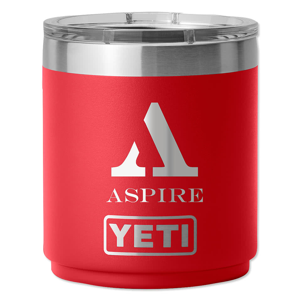 YETI Laser Engraved 10 oz. Rambler Lowball Tumbler 2.0 with MagSlider Lid