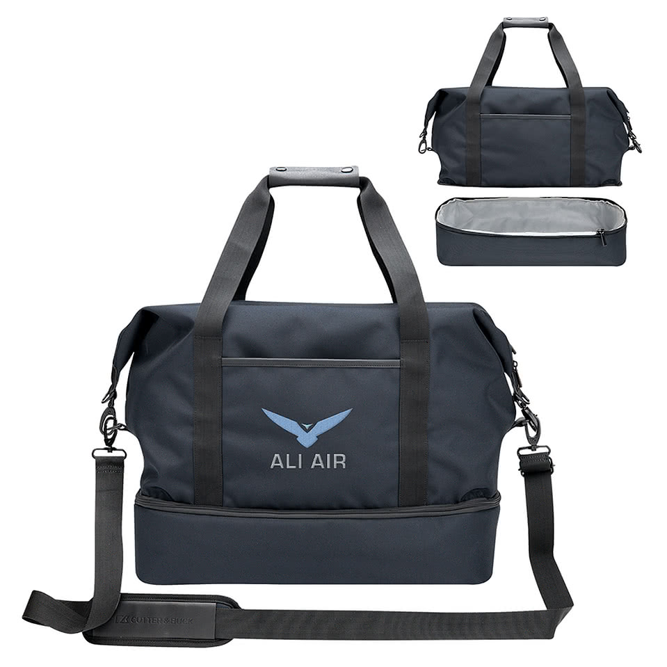 Cutter & Buck Travel Collection Drop Bottom Weekender Duffel Bag